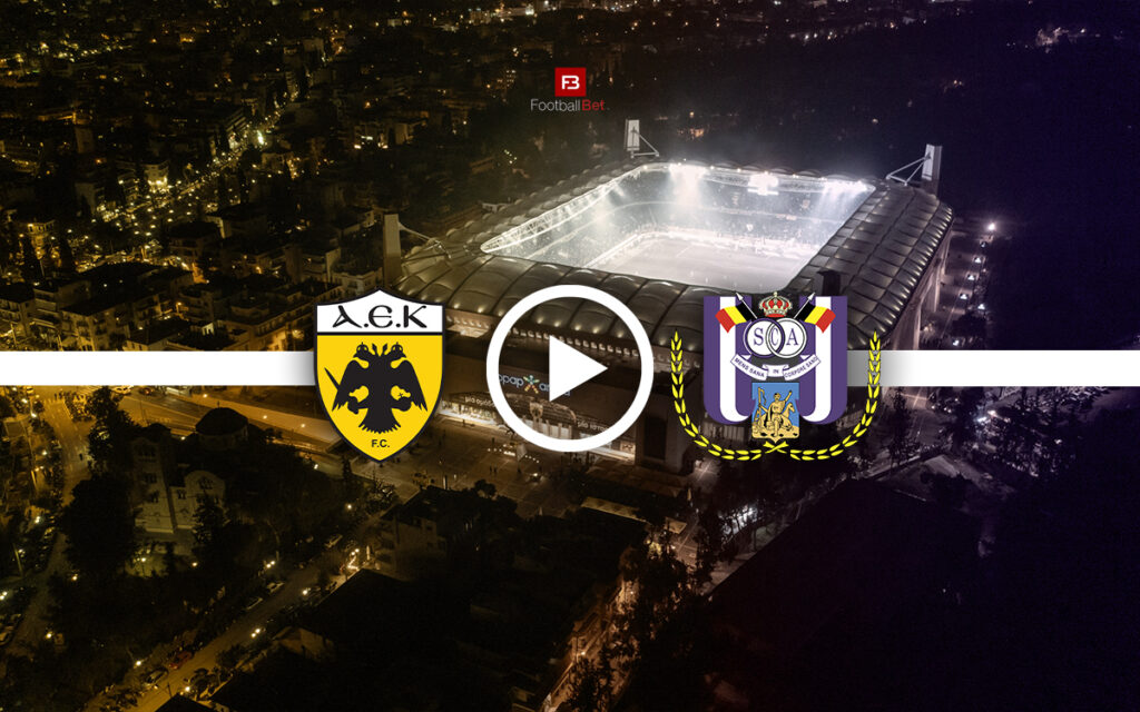 ΑΕΚ - Άντερλεχτ ▶️ Κανάλι Live Streaming (28/08)
